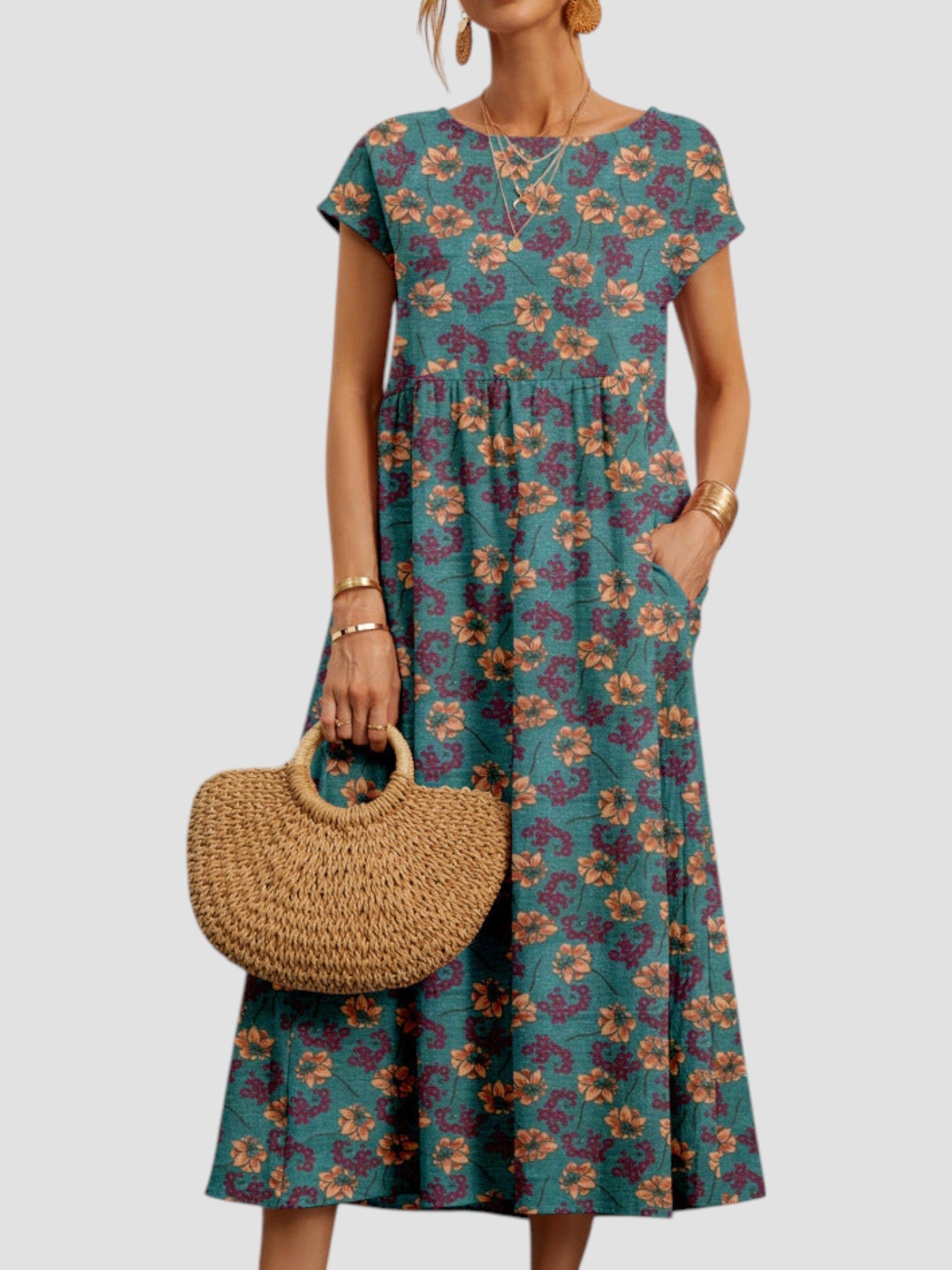 DALIA™|ABITO FLOREALE LEGGERO