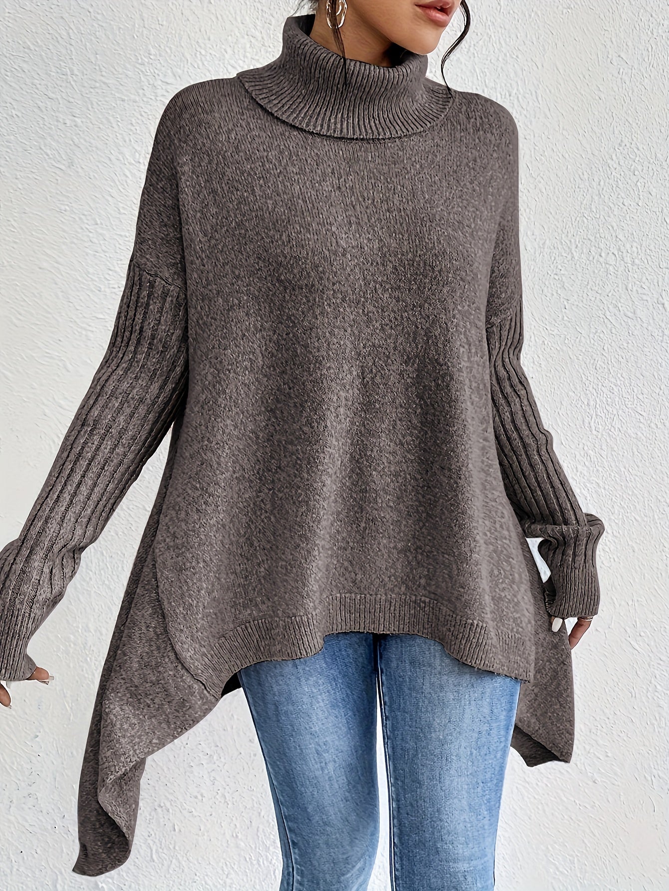 ODETTE™|MAGLIONE DOLCEVITA OVER