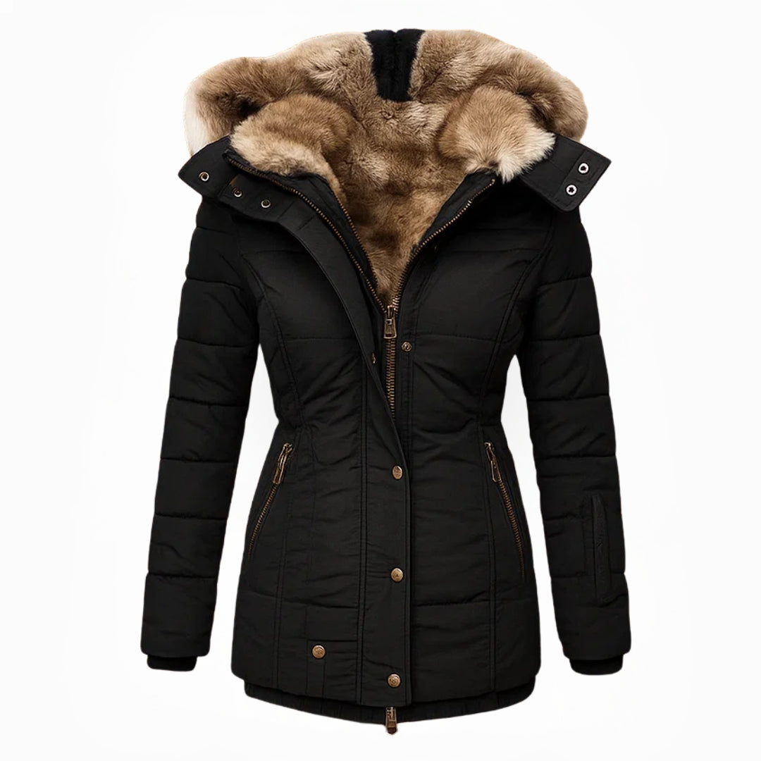 Anna | Cappotto invernale con fodera in pelliccia