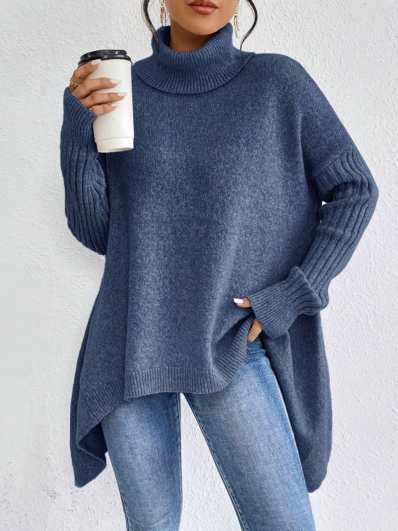 ODETTE™|MAGLIONE DOLCEVITA OVER