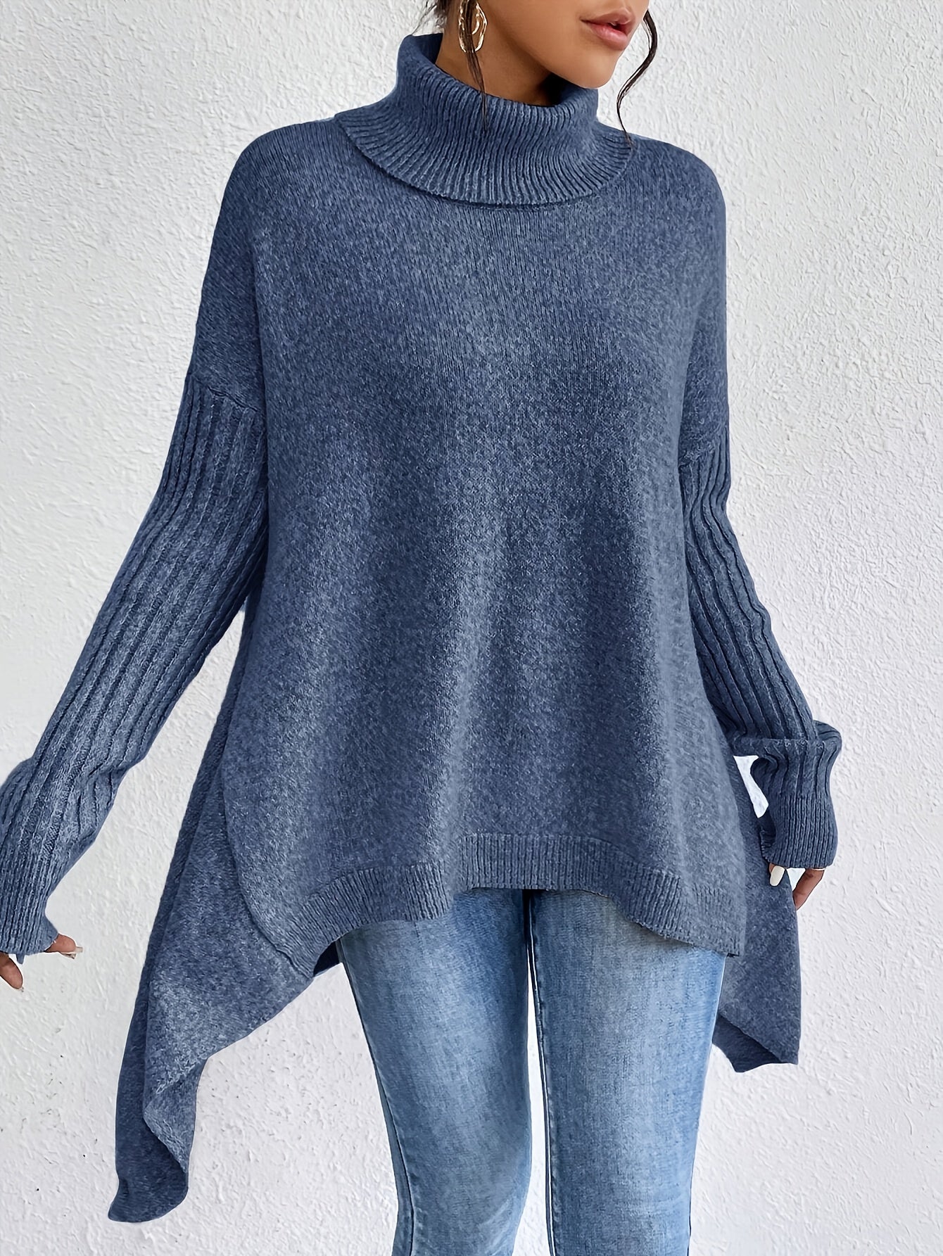 ODETTE™|MAGLIONE DOLCEVITA OVER