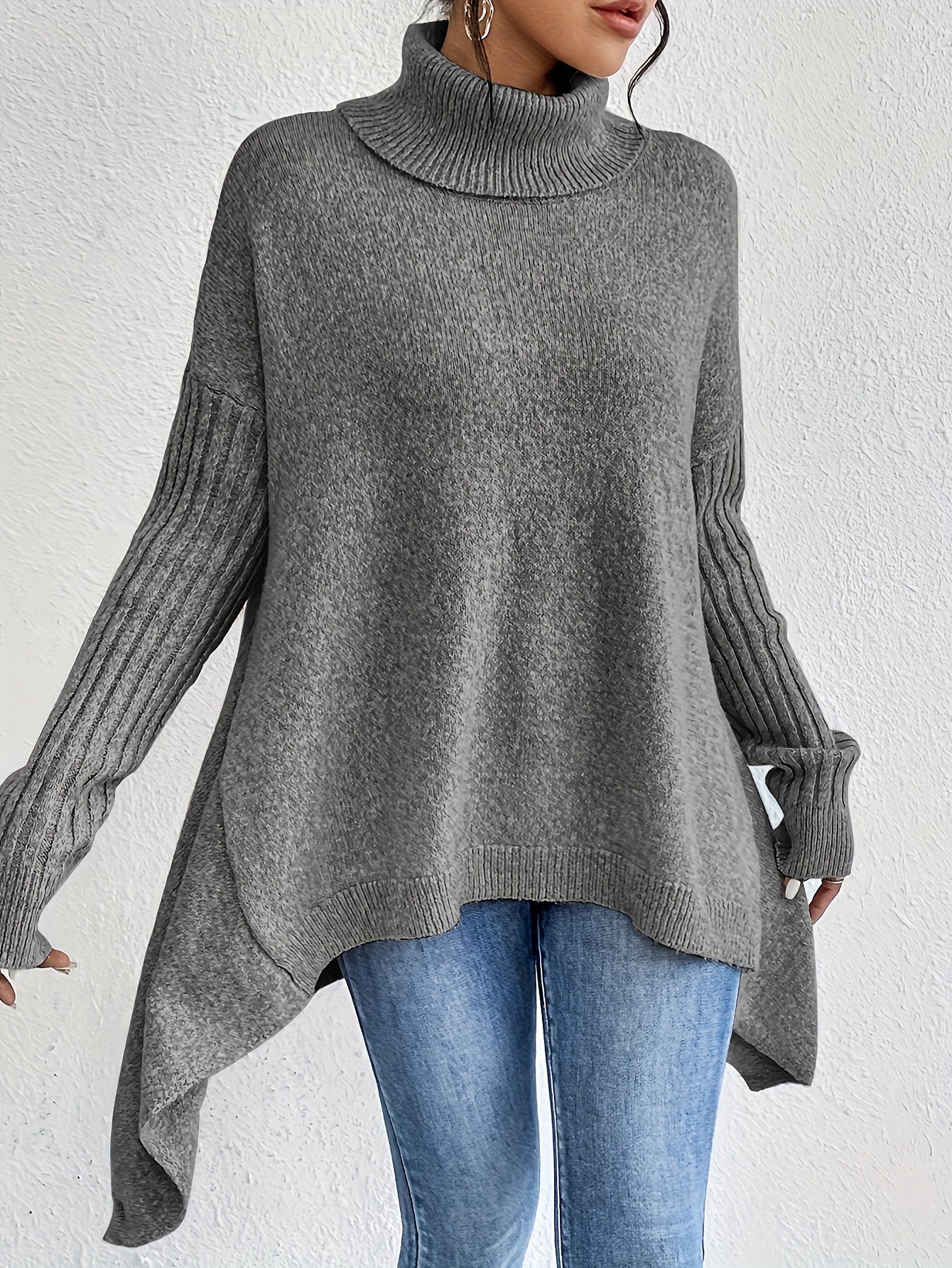 ODETTE™|MAGLIONE DOLCEVITA OVER