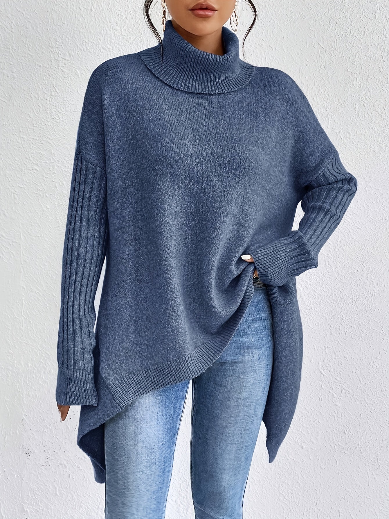 ODETTE™|MAGLIONE DOLCEVITA OVER