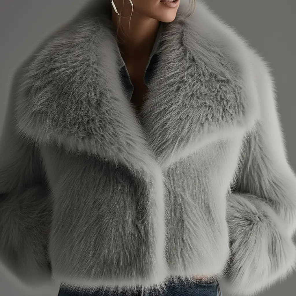 Bruna | Cappotto Oversized in Pelle Sintetica Morbida