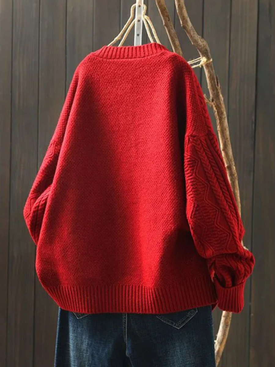 Marina | Cardigan in Maglia Intrecciata Morbida