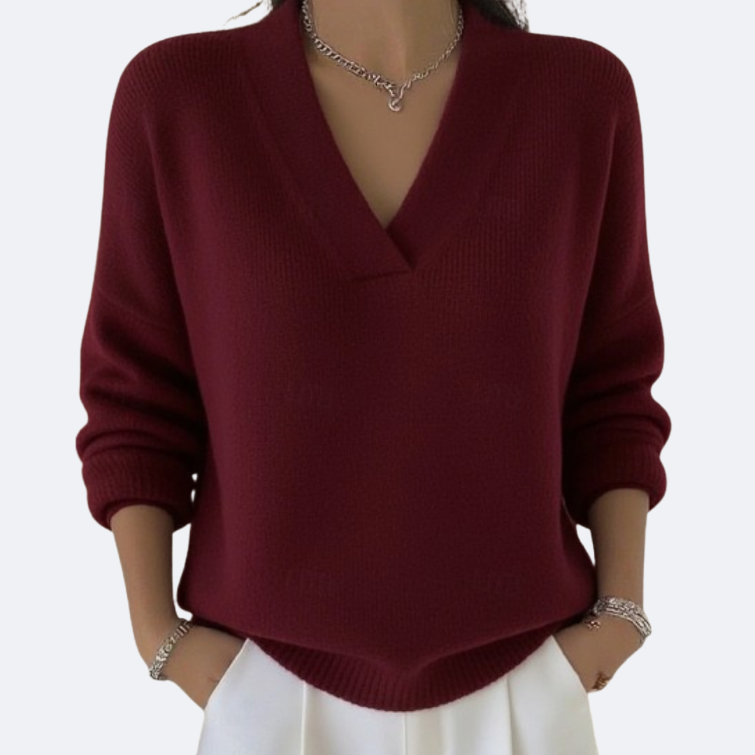 MILENA - Maglia Morbida con Scollo a V