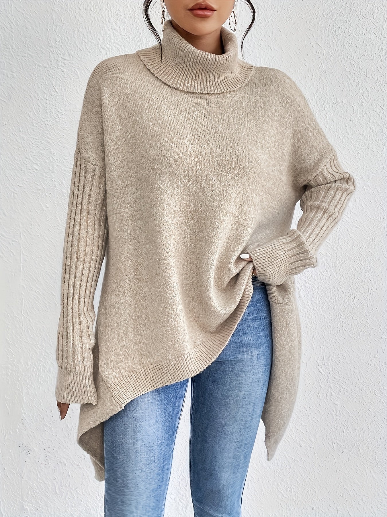 ODETTE™|MAGLIONE DOLCEVITA OVER
