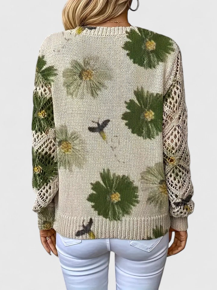 ORNELLA™|MAGLIONE FLOREALE