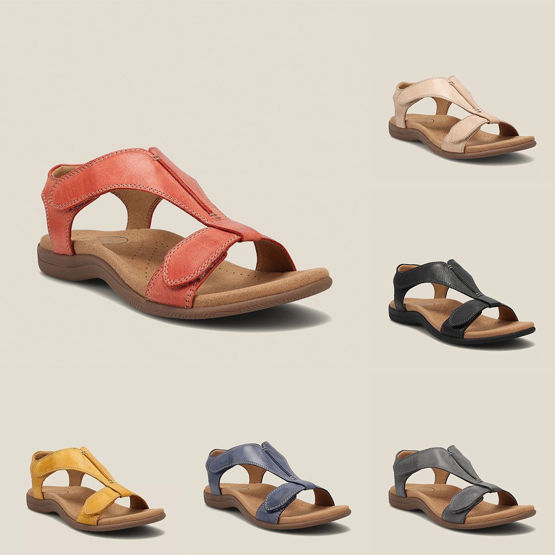 Giulia™ | Sandali ortopedici in pelle casual