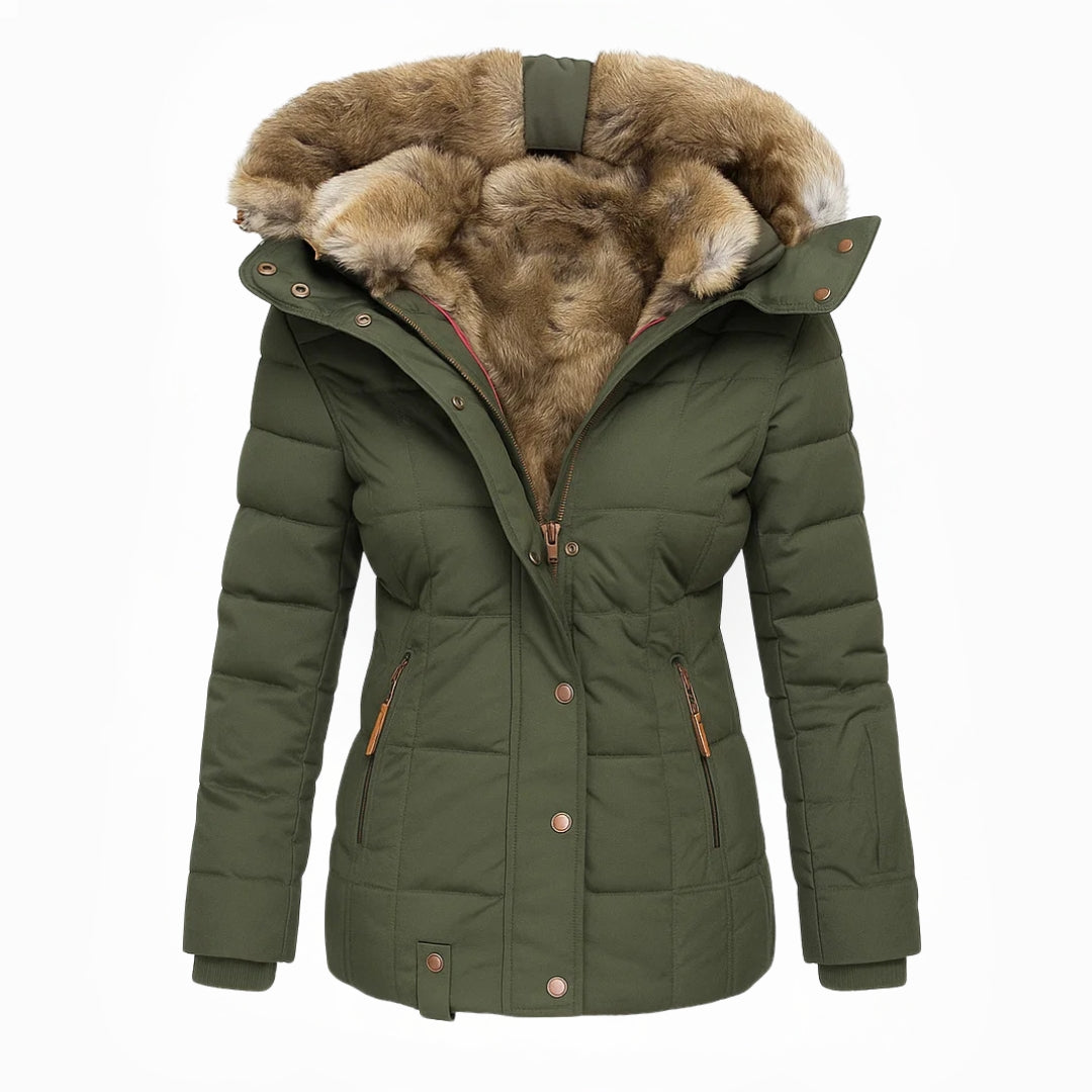 Anna | Cappotto invernale con fodera in pelliccia