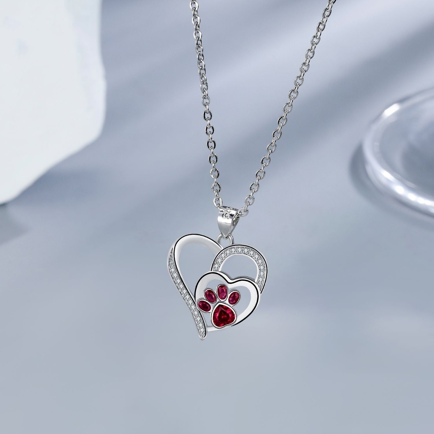 Collana con graziosa impronta di zampa
