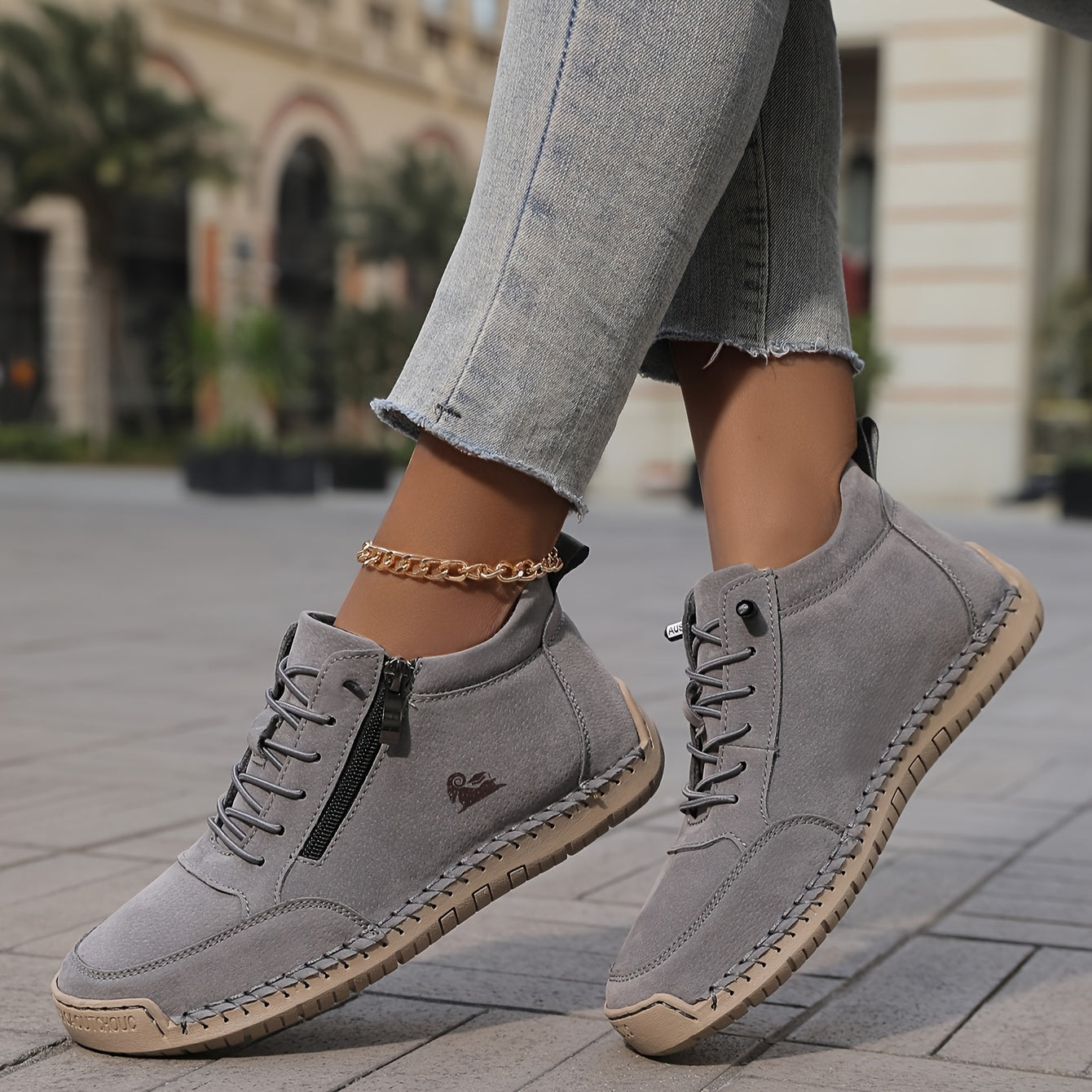 Mila™ | Sneakers con supporto ortopedico e chiusura a cerniera