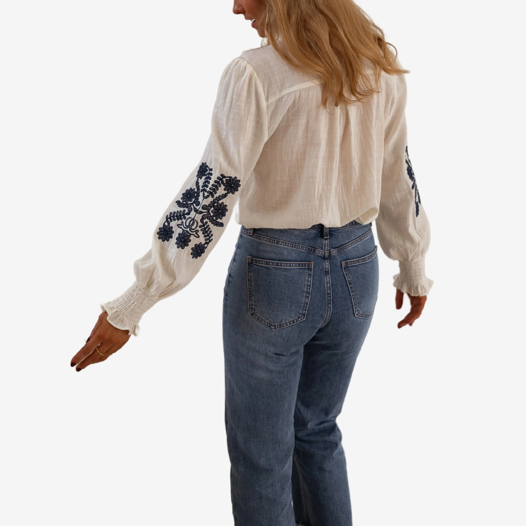 Isaure™ Top ricamato
