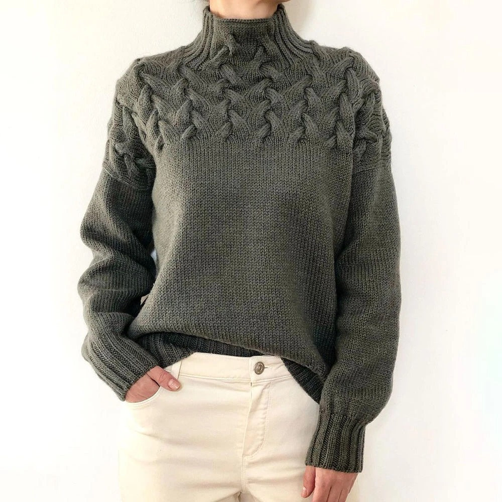 Loretta | Maglione a Collo Alto Morbido e Avvolgente