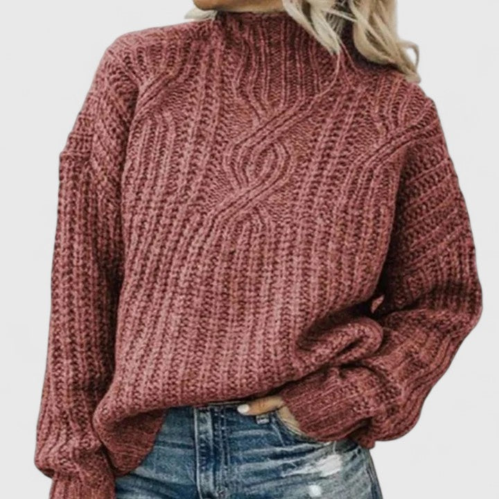 Elisabetta | Maglia Calda a Collo Alto