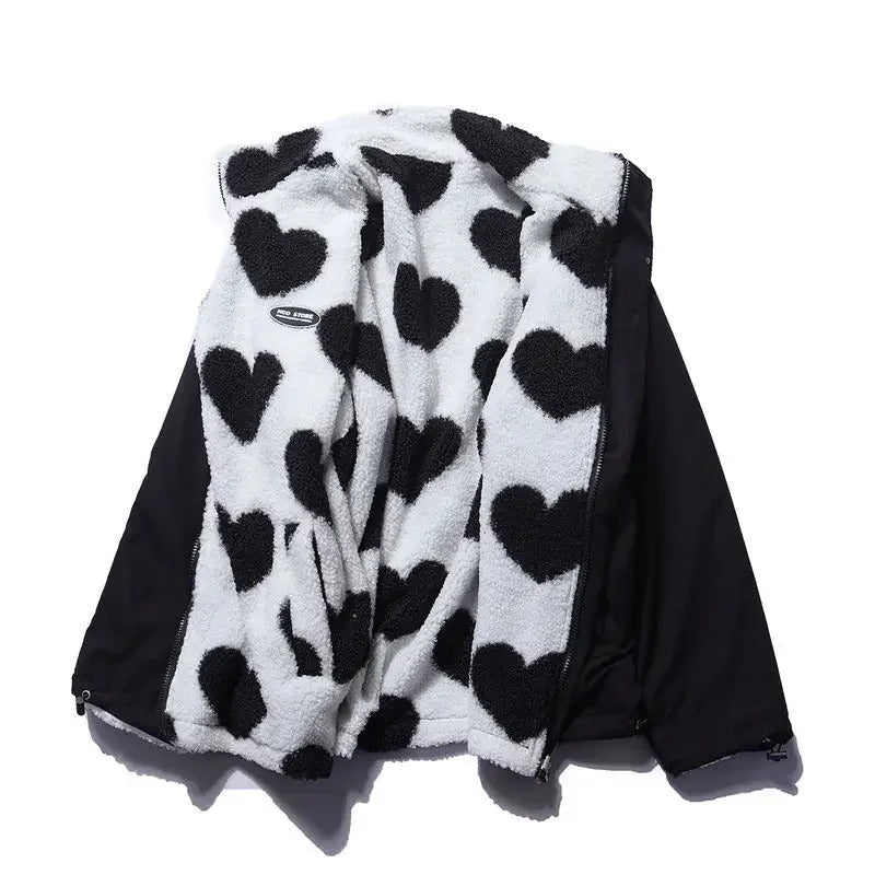 FIONA™|GIACCA REVERSIBILE CUORI