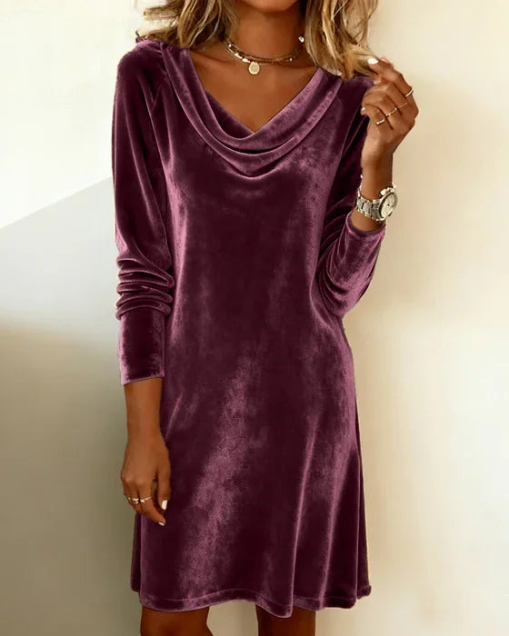Lunori™ | Abito in velluto Frosina