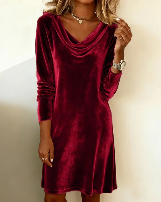 Lunori™ | Abito in velluto Frosina