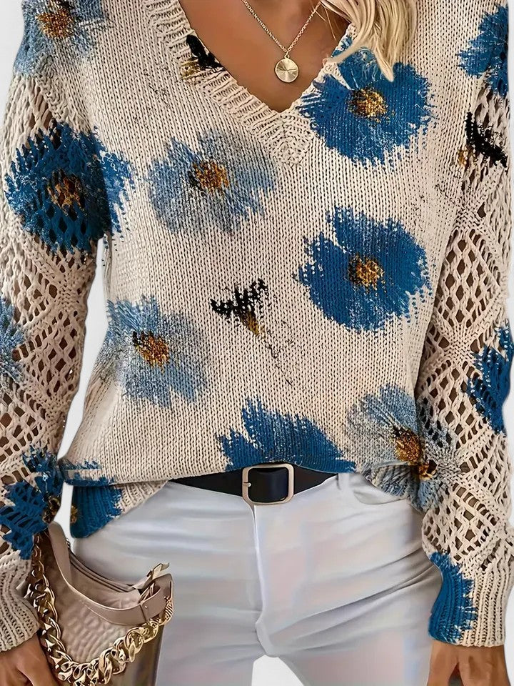 ORNELLA™|MAGLIONE FLOREALE
