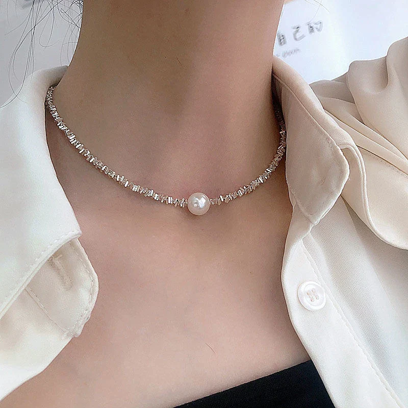 Elegante collana di perle