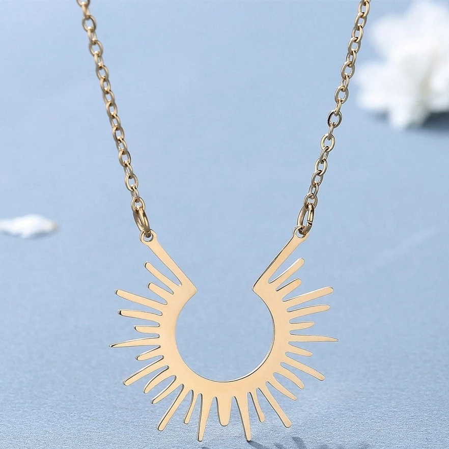 Vintage Solar Gold Halskette