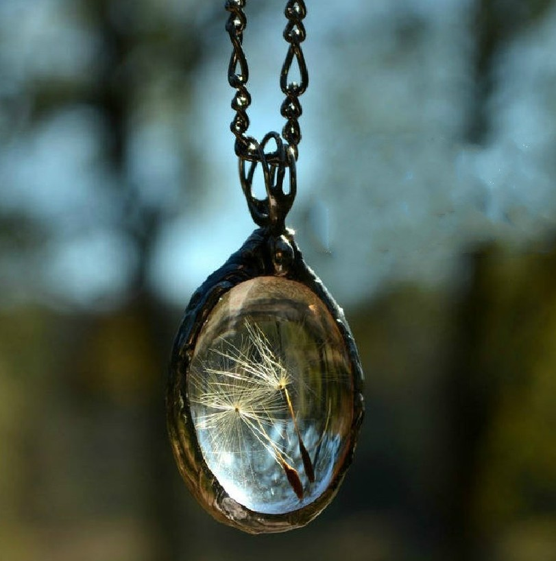 Collana vintage in vetro