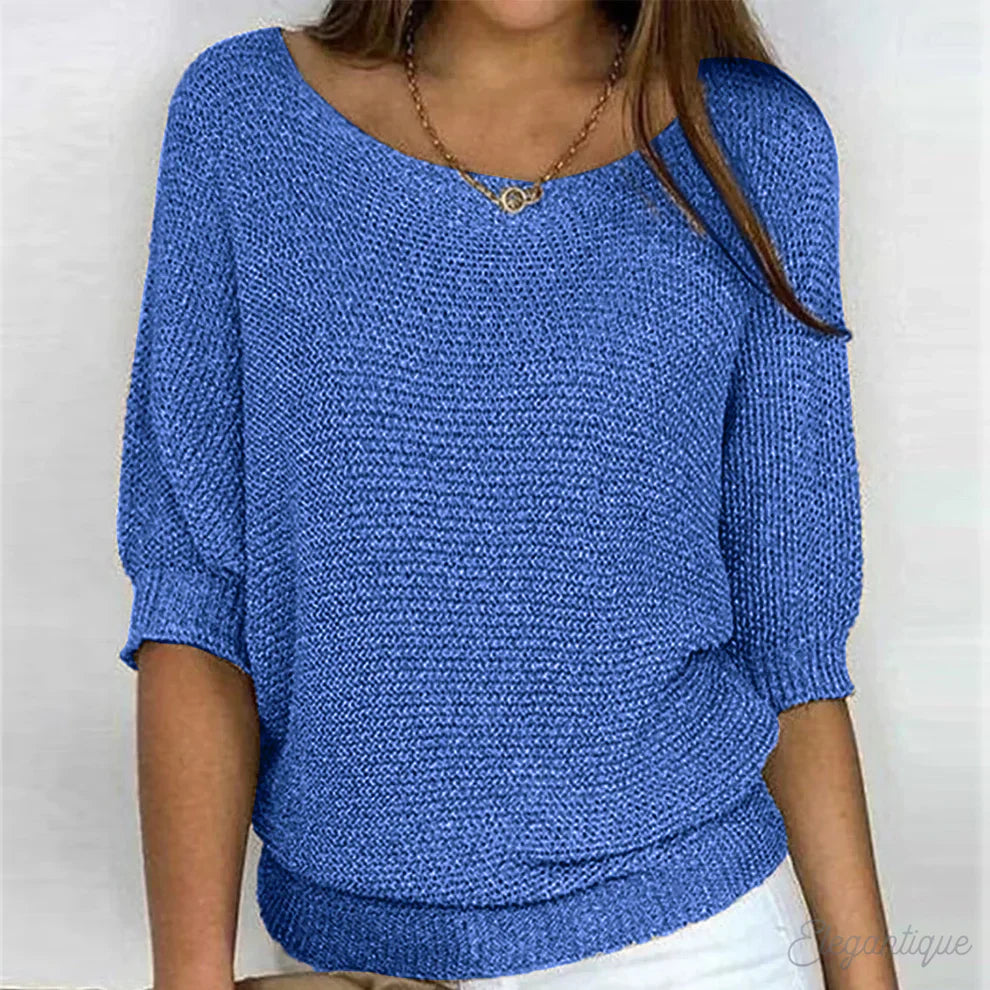ARIANNA|TOP IN MAGLIA RILASSATO